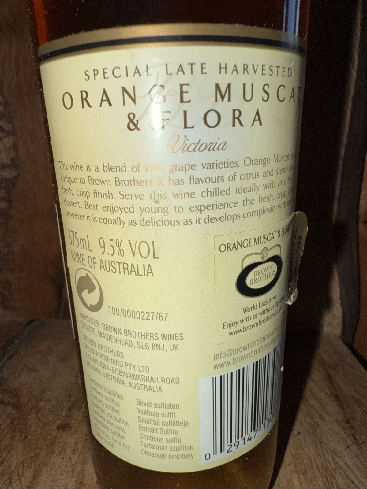 Brown Brothers Orange Muscat 375 ml 2006