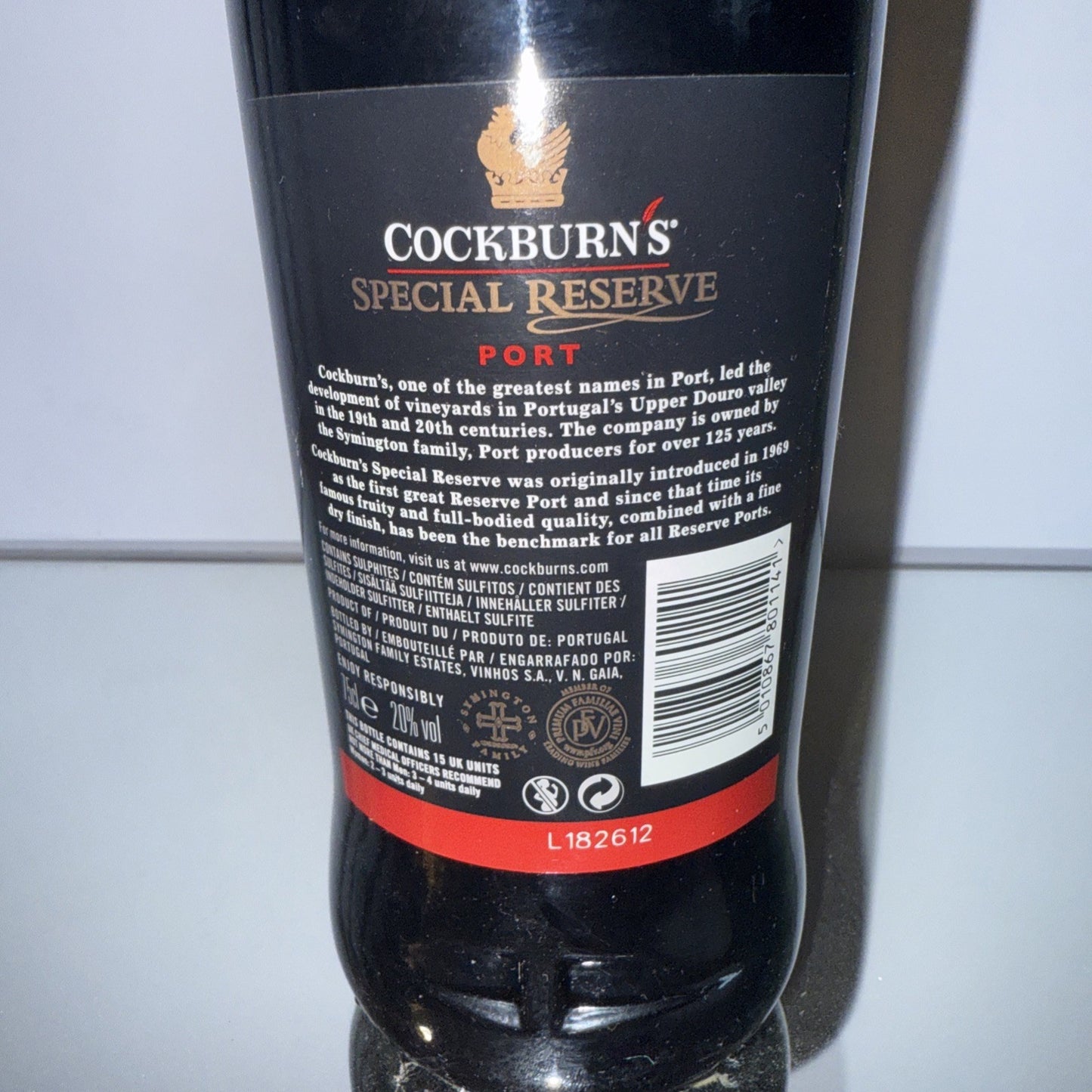 Cockburns Special reserve Port vintage