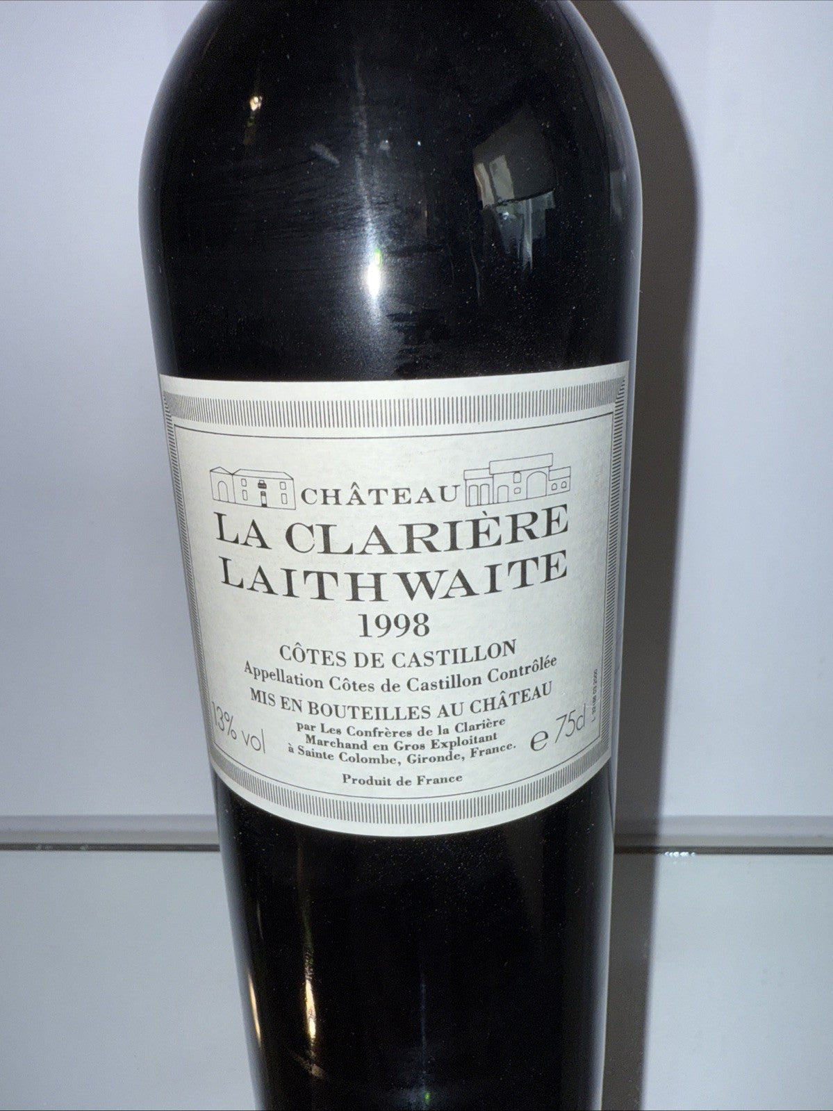 Chateau La Clariere 1998 Cotes De Castillon