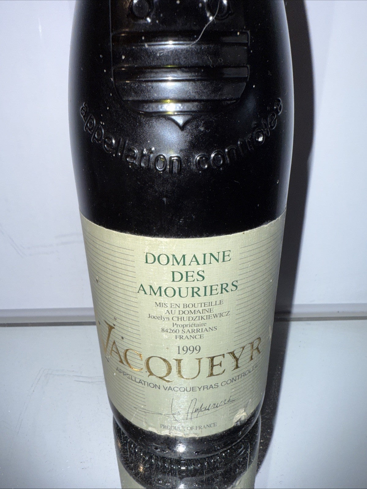 Domaine des Amouriers Vacqueyras 1999 French Red