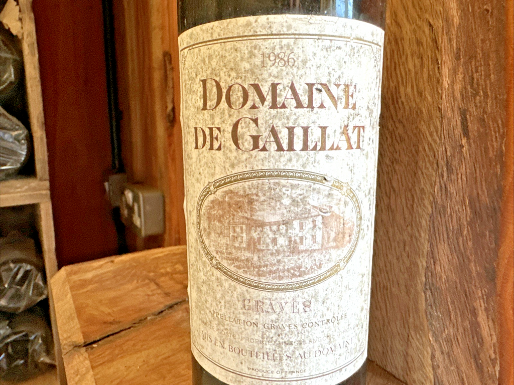 Domaine de Gaillat Graves 1987