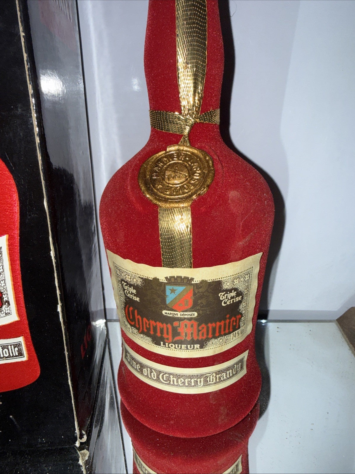 Cherry Marnier (Marnier-Lapostolle) – velvet bottle with box Very Good Condition