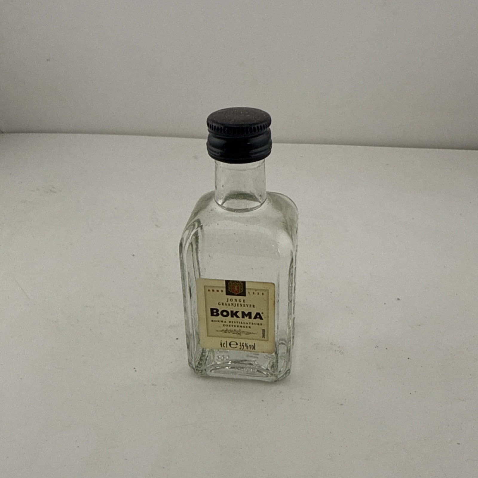 Bokma Jonge Graanjenever Miniature 4cl 35% Full Dutch Jenever