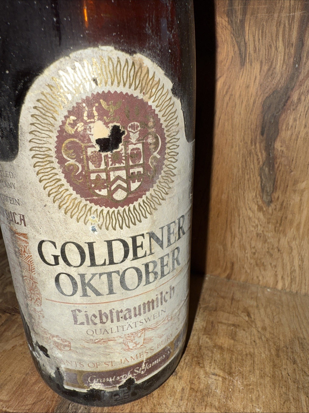 Goldener Oktober Liebfraumilch 75CL 1974 GERMANY Vintage
