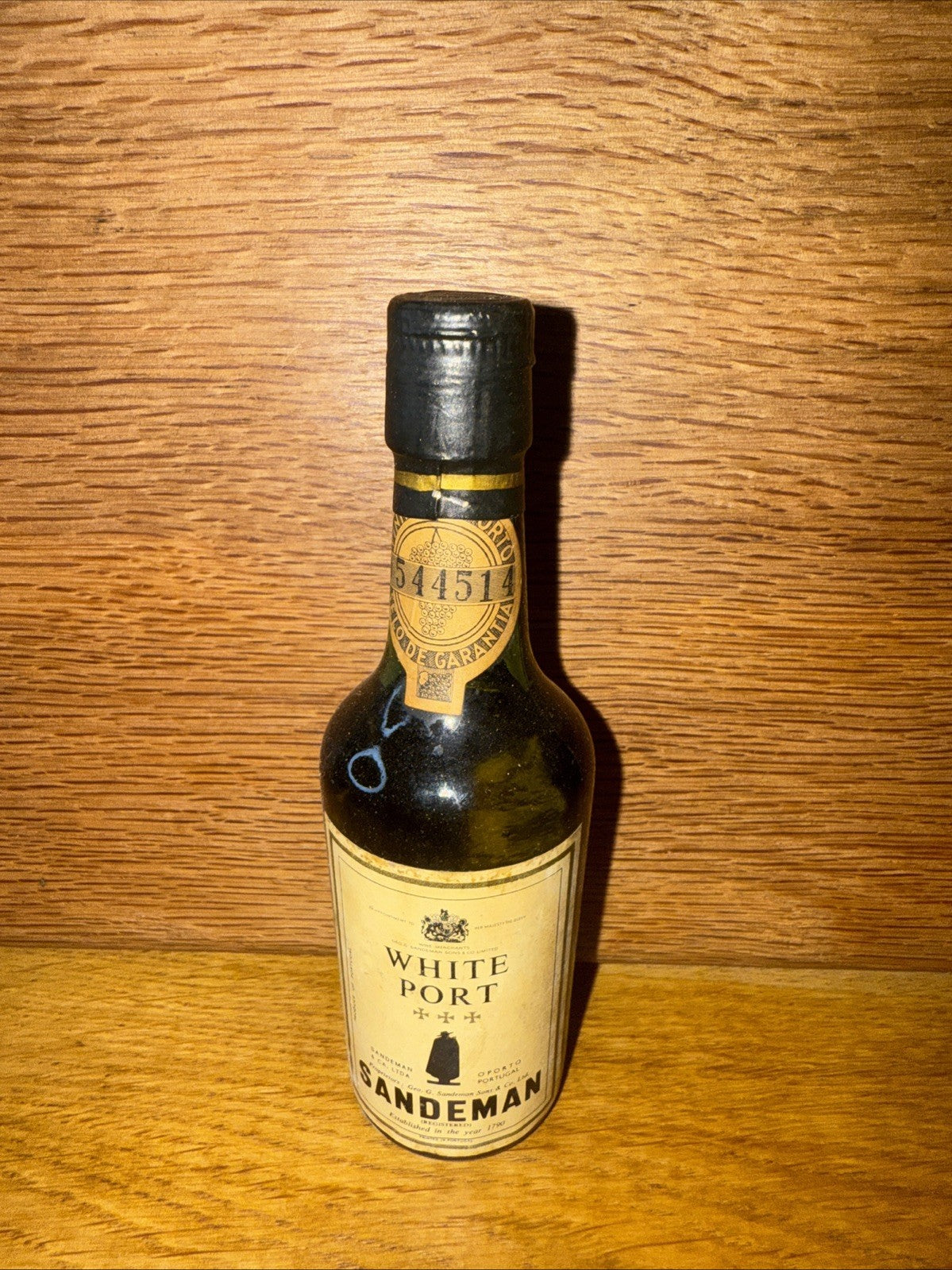 Sandemans White Port Miniature  1990s