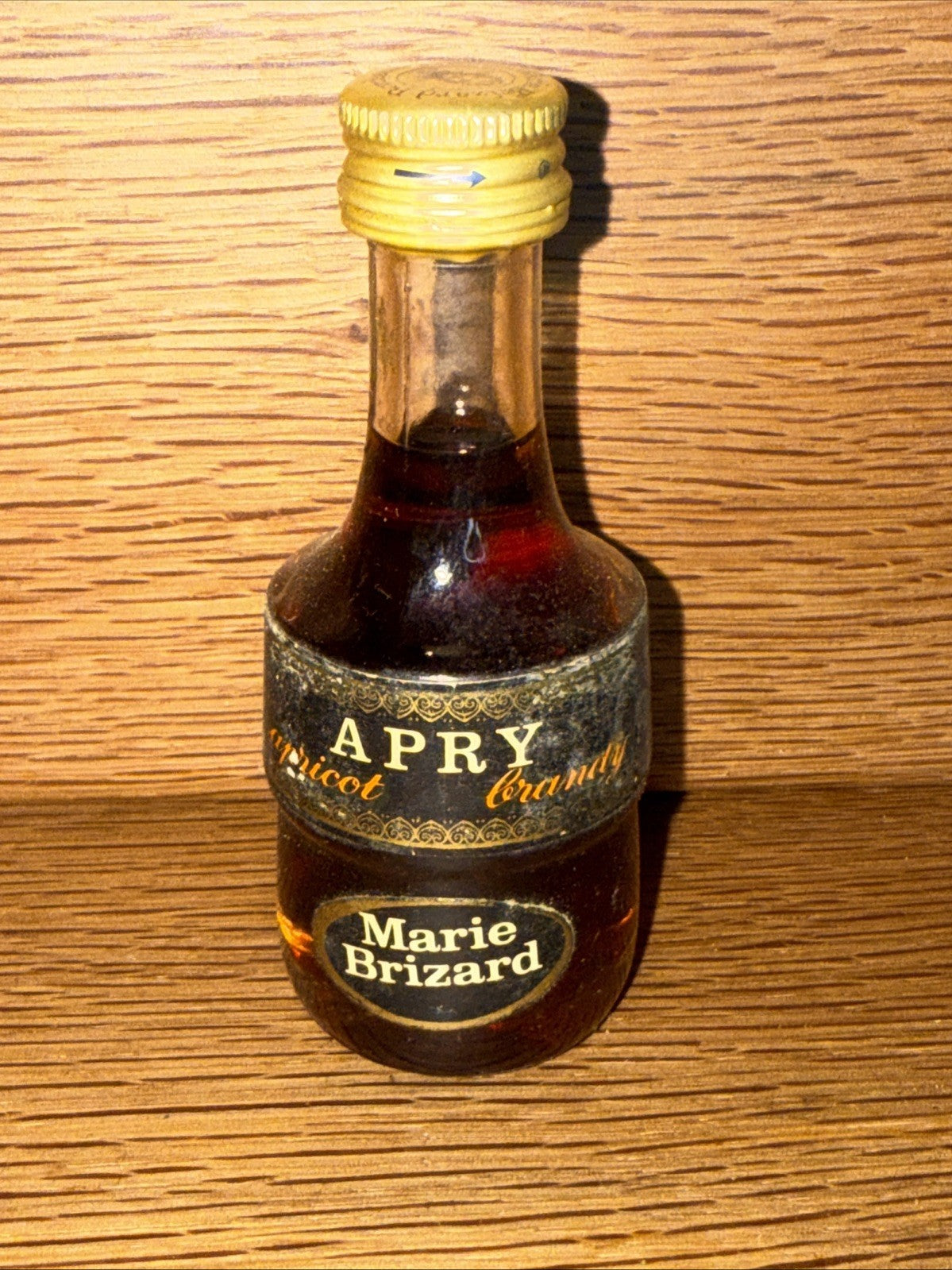 Marie Blizzard Apricot Brandy Liqueur Miniature 1970s