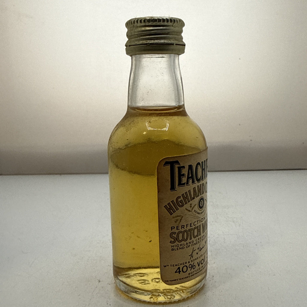 Teacher's Highland Cream — 5cl Blended Scotch Miniature — Vintage Label