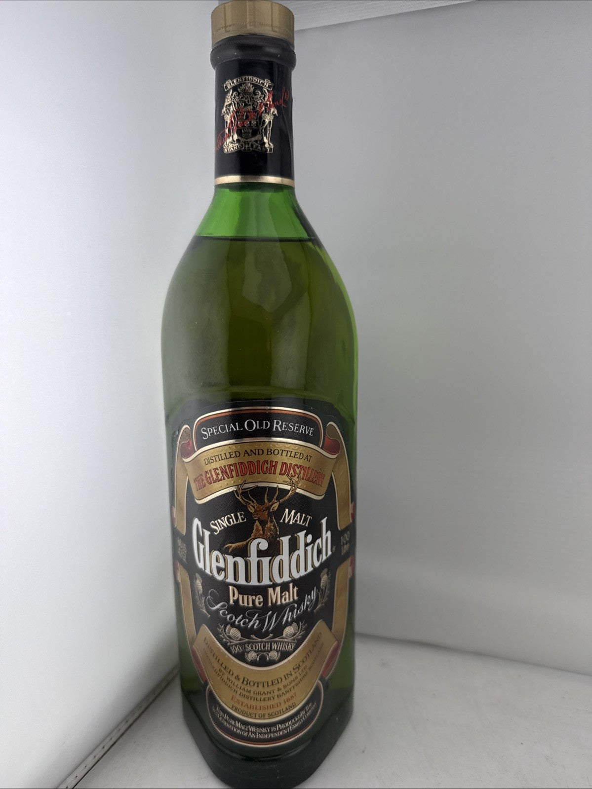 Glenfiddich Special Old Reserve Pure Malt Scotch Whisky 1L 40% 86 Us Proof 1980s