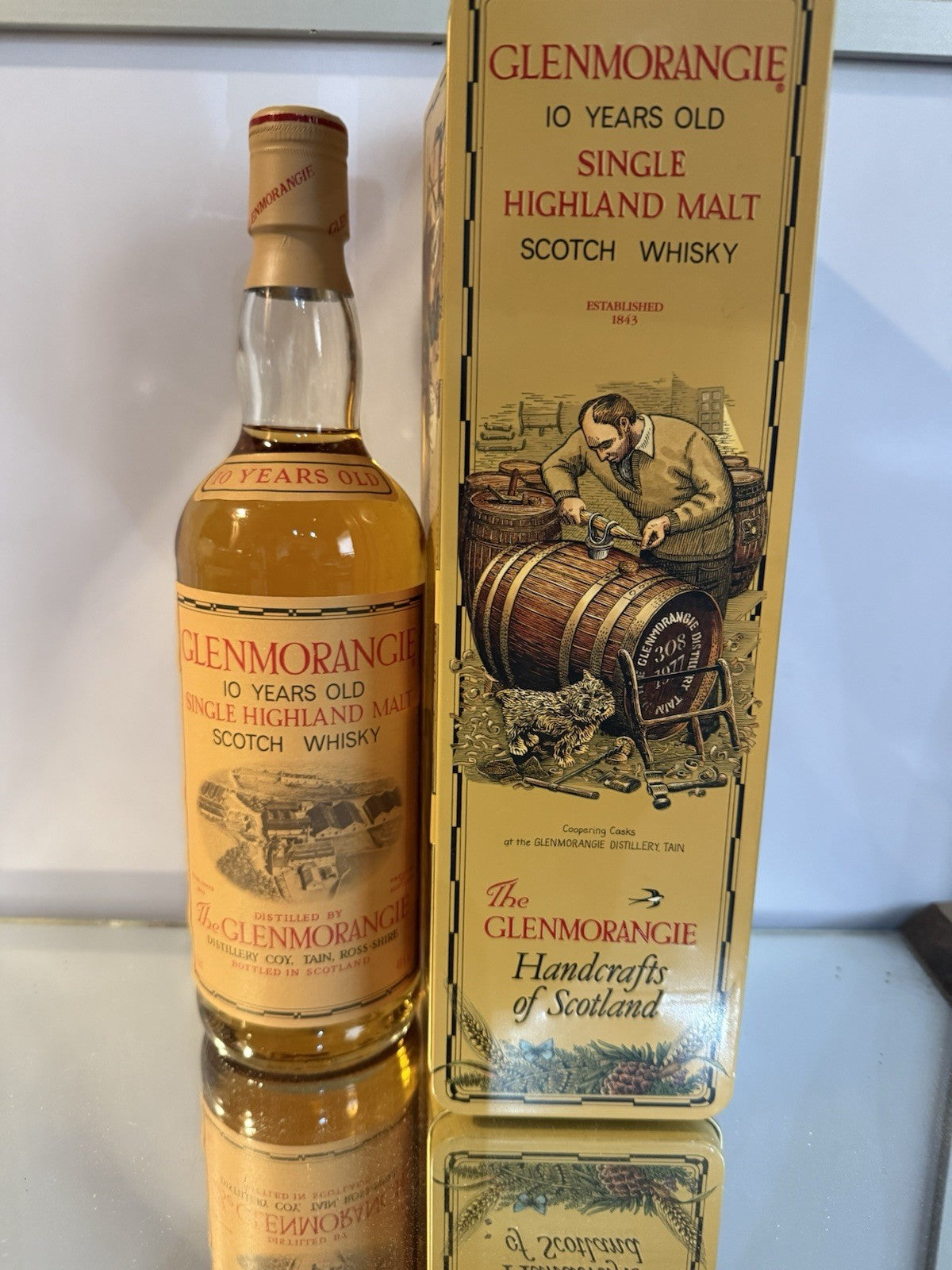 Glenmorangie 70 Cl Bottle of 10 year old single  malt Bottled 1990s Tin Boxed