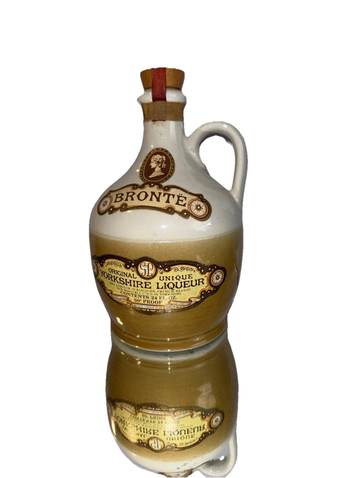 Bronte Original Unique Yorkshire Ceramic Liqueur 24fl Oz 60 Proof Vintage 1960s
