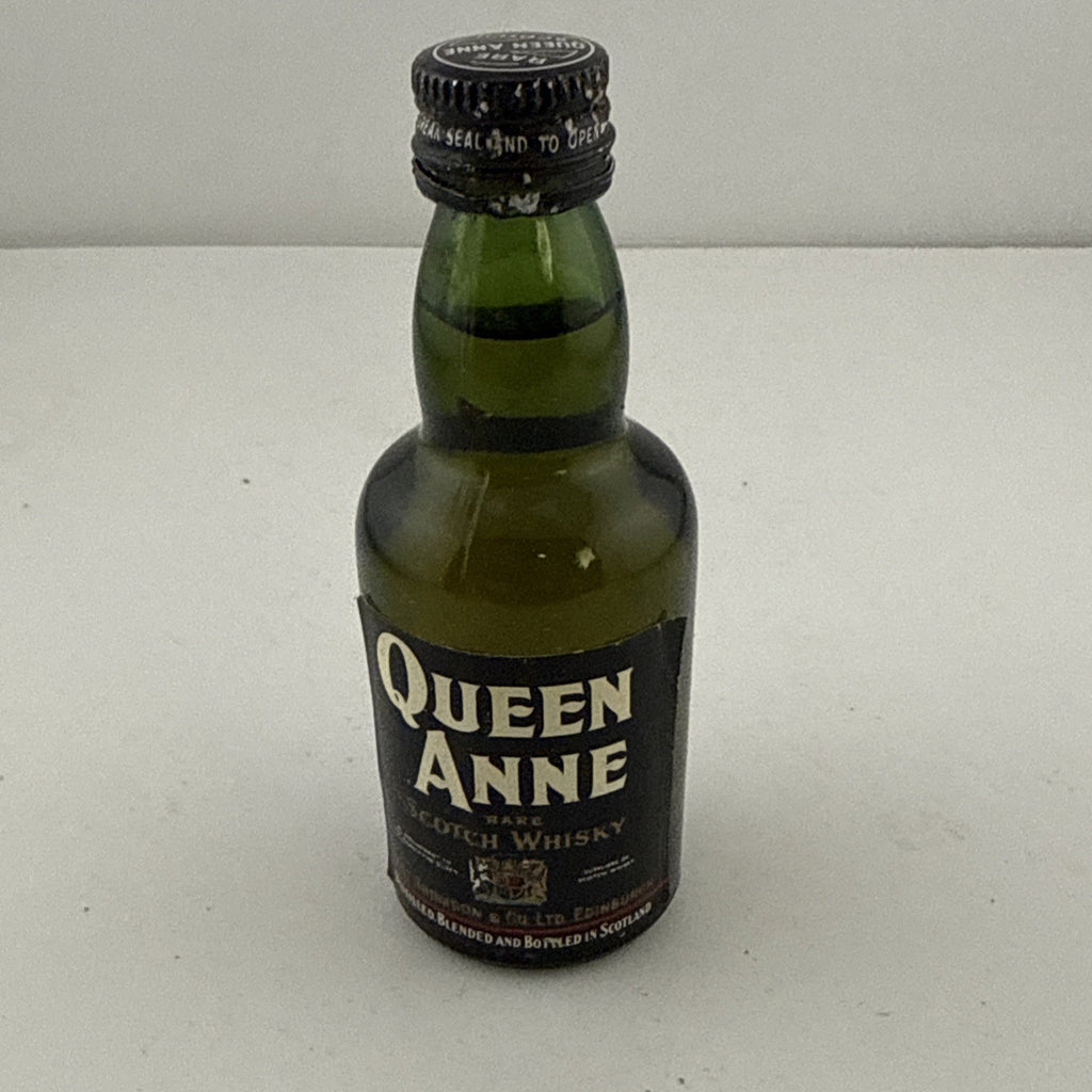 Vintage 1970s Queen Anne Rare Scotch Whisky Miniature Bottle