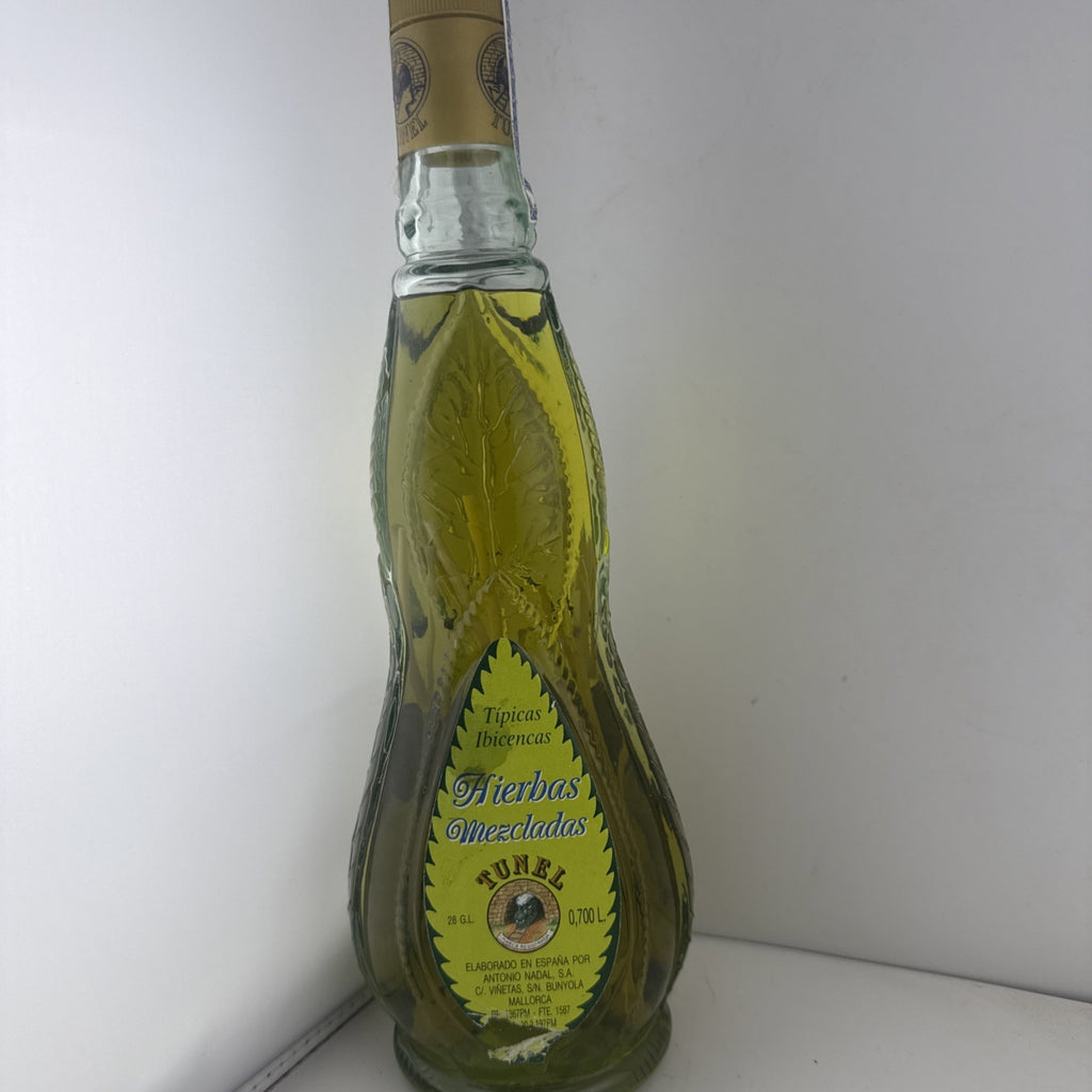 1990s Tunel Hierbas Mezcladas Camellos Ibiza 70cl Herbal Liqueur Sealed