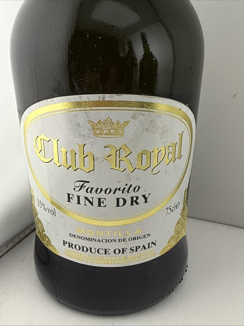 1970s Club Royal Favorito Fine Dry Montilla Spain 75cl 15% Vol 1l