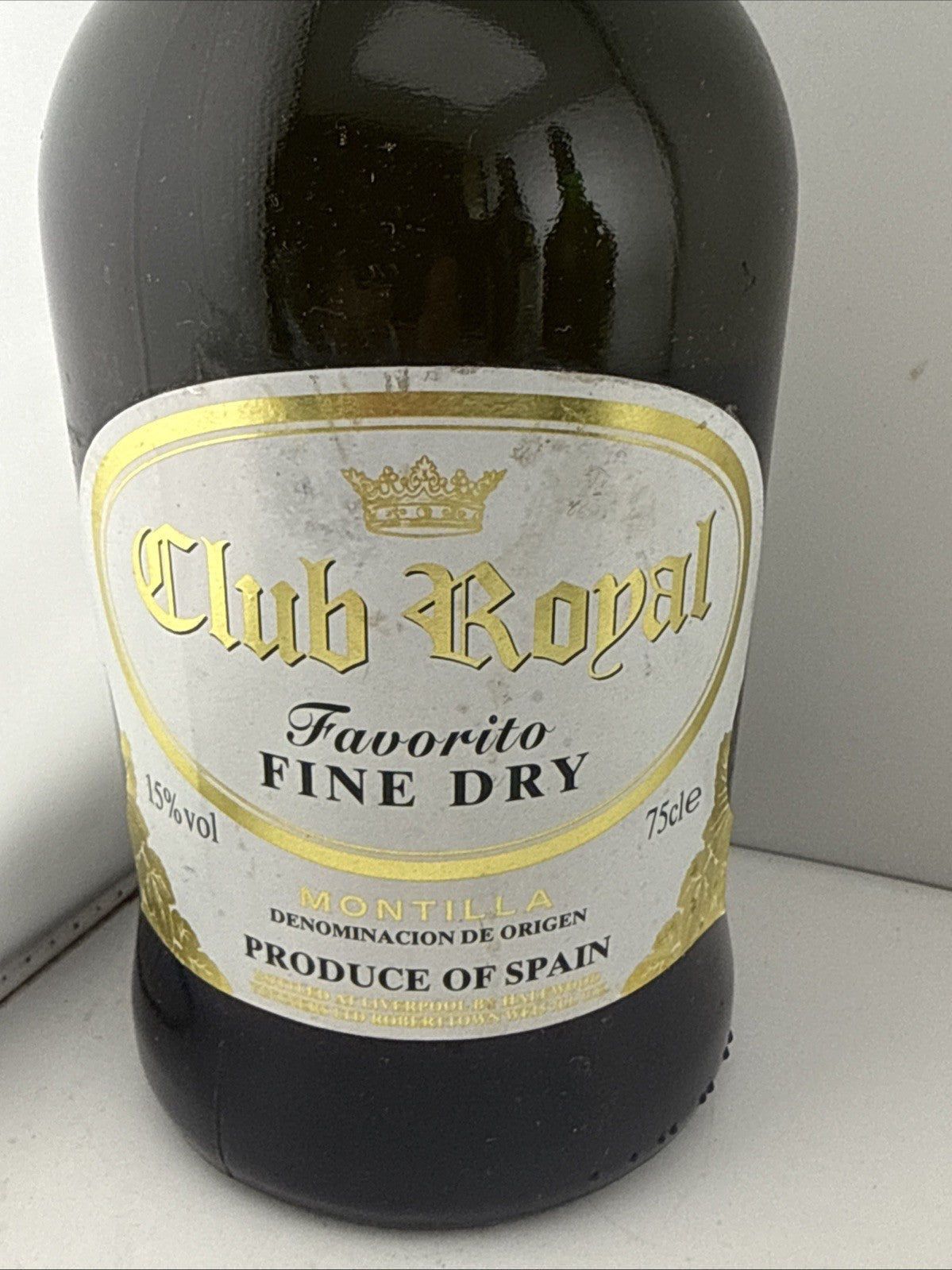 1970s Club Royal Favorito Fine Dry Montilla Spain 75cl 15% Vol 1l
