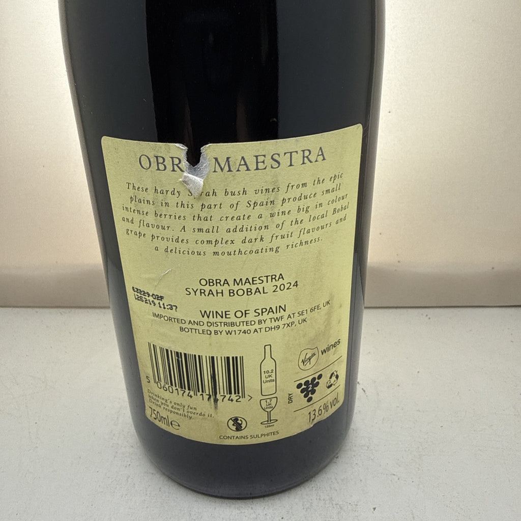 Obra Maestra · Spain · La Mancha · Syrah Bobal · 75cl · Rich Spicy Red