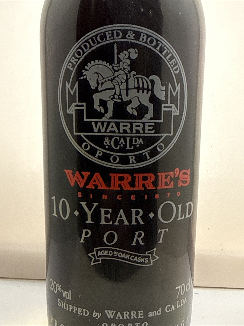 Warre’s 10 Year Old Tawny Port Old Bottling 70cl 20% Sealed 1990s