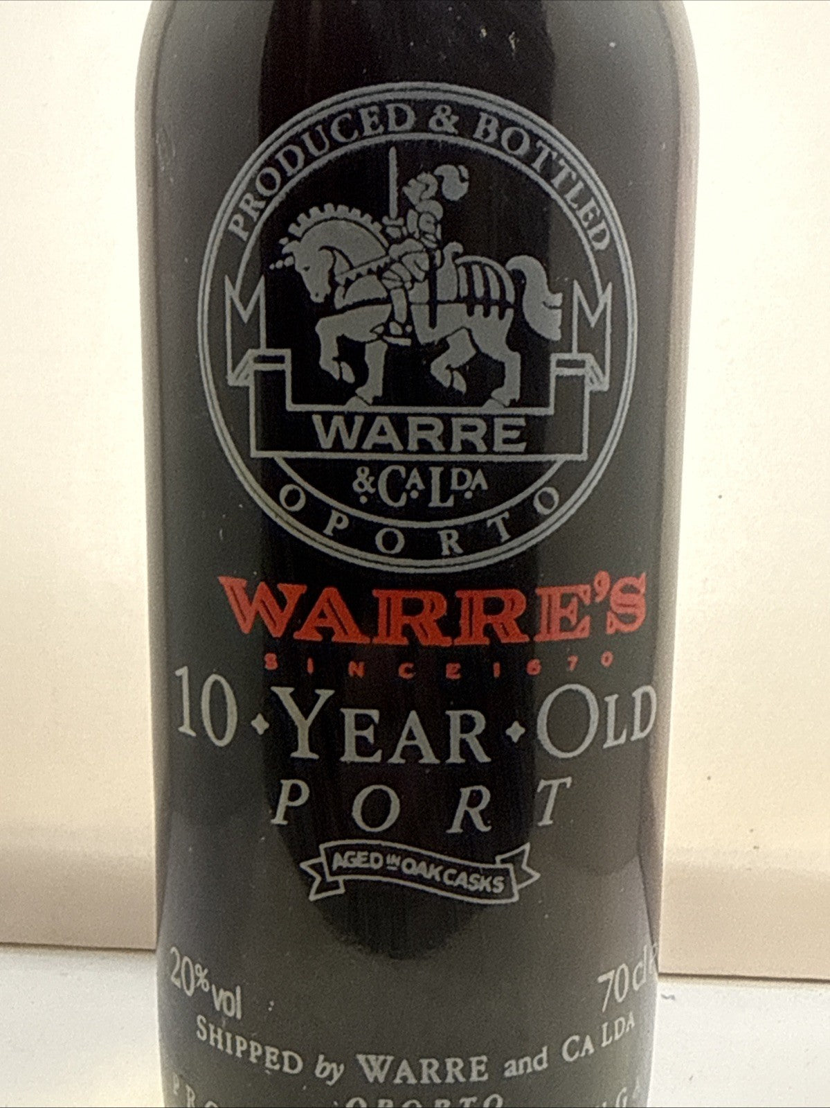 Warre’s 10 Year Old Tawny Port Old Bottling 70cl 20% Sealed 1990s