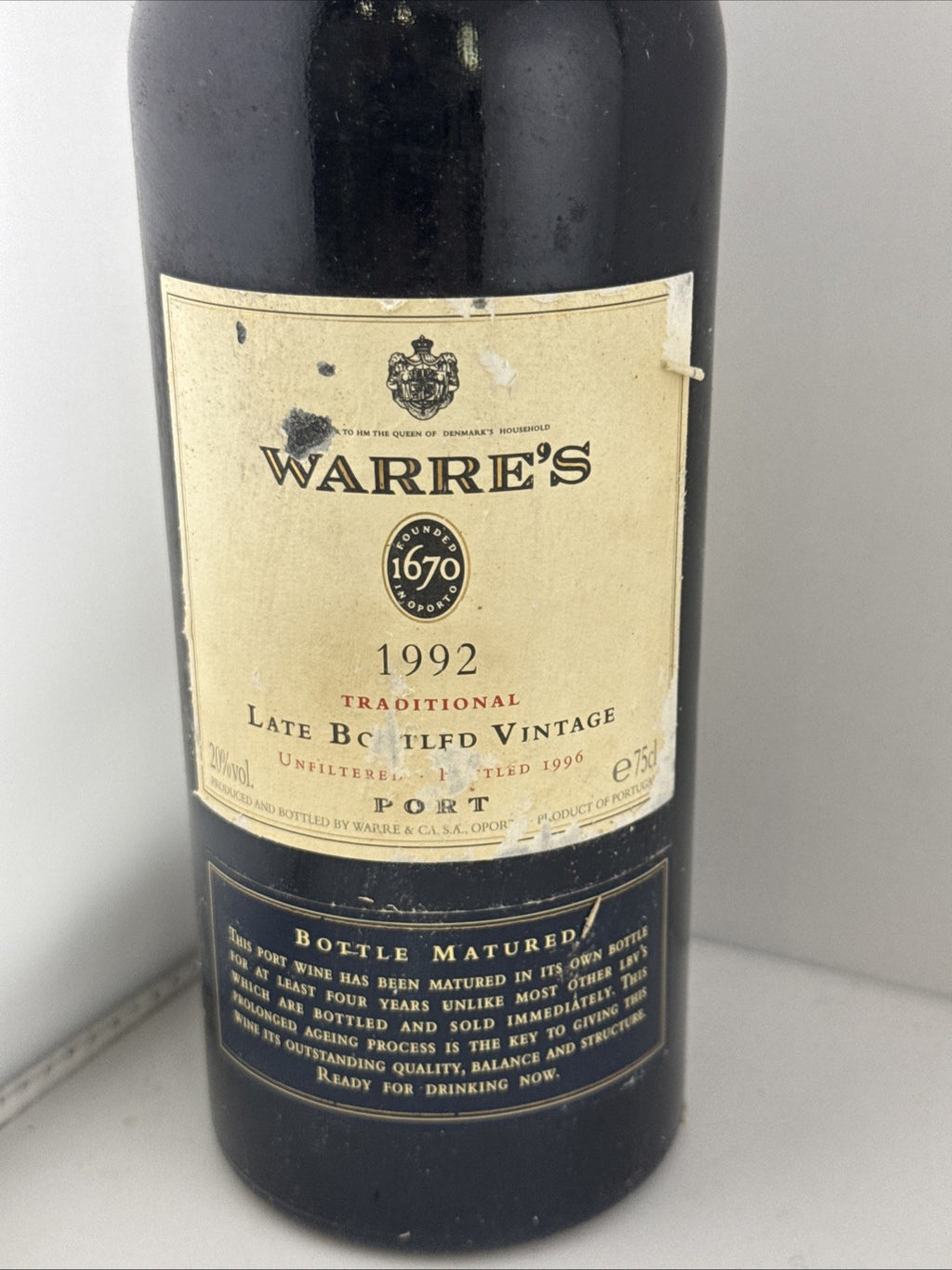 Warre’s 1992 Traditional LBV Port Unfiltered Bottled 1996