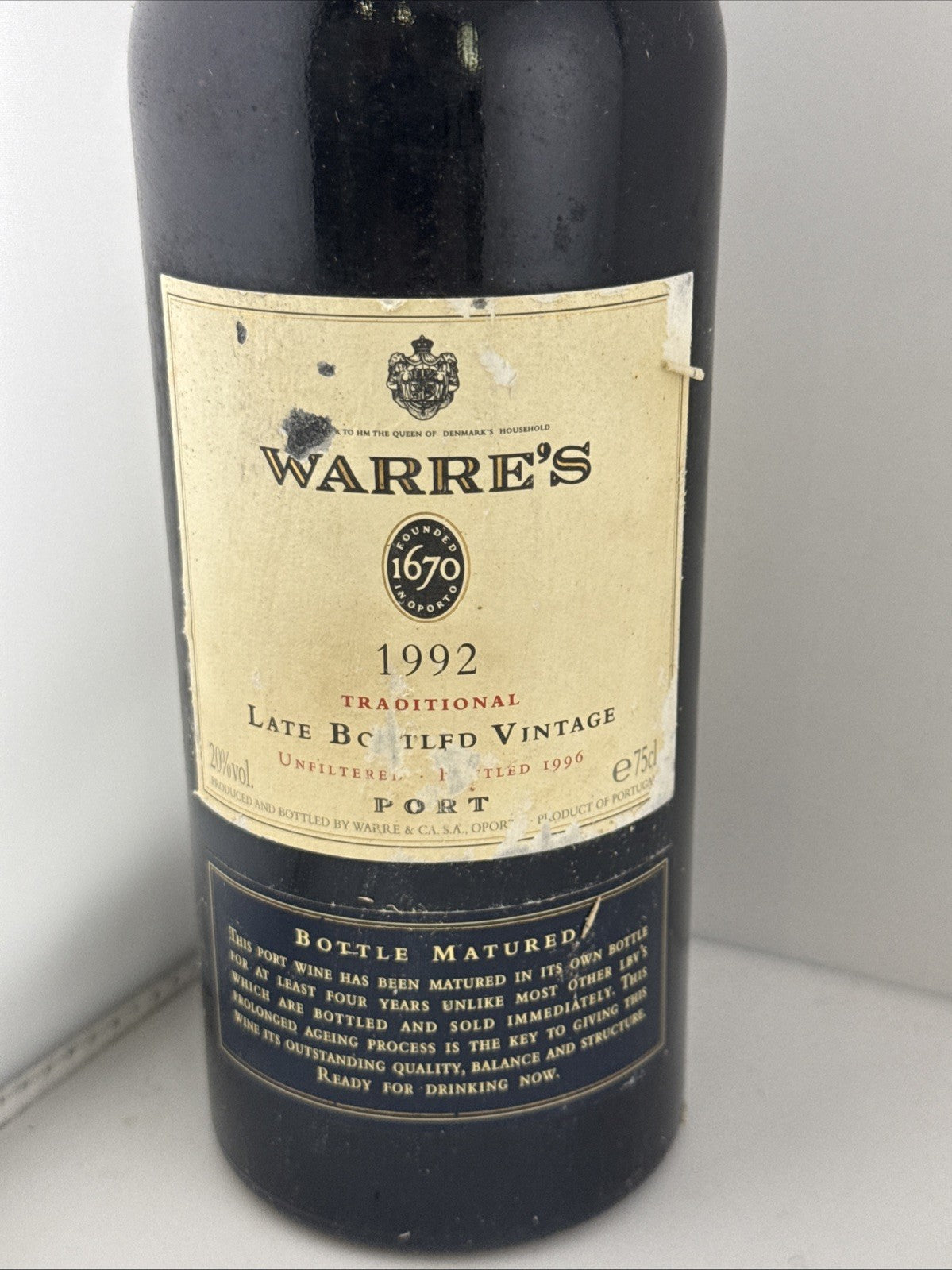 Warre’s 1992 Traditional LBV Port Unfiltered Bottled 1996