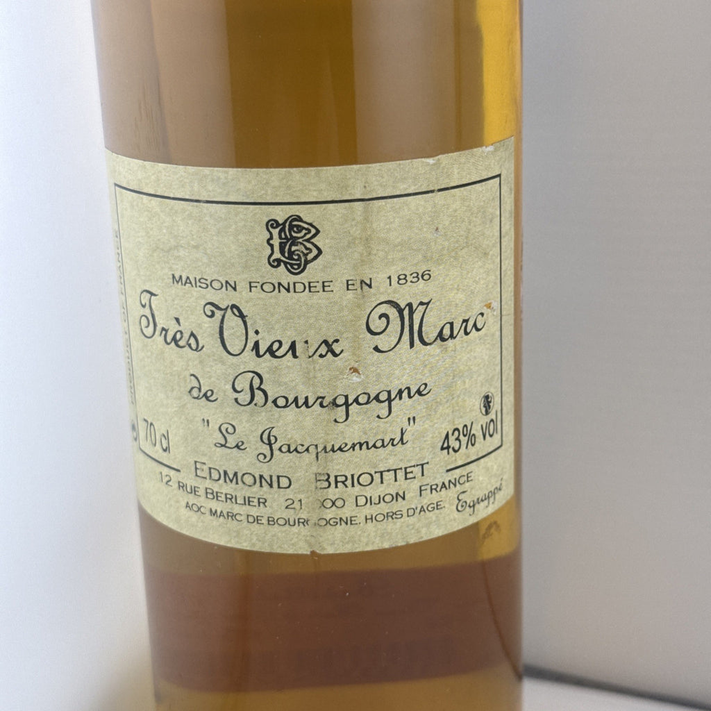 Briottet Très Vieux Marc de Bourgogne 70cl 43% Vintage 1980s Early 90s