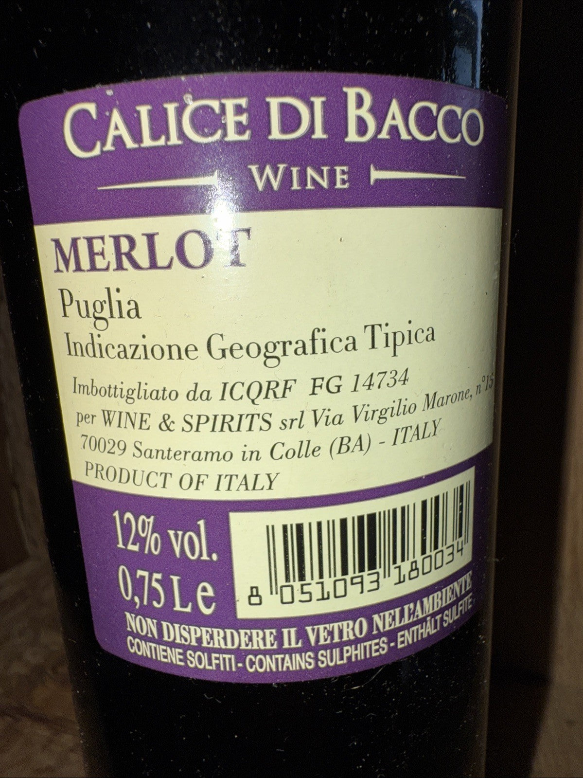 Calice di Bacco Merlot