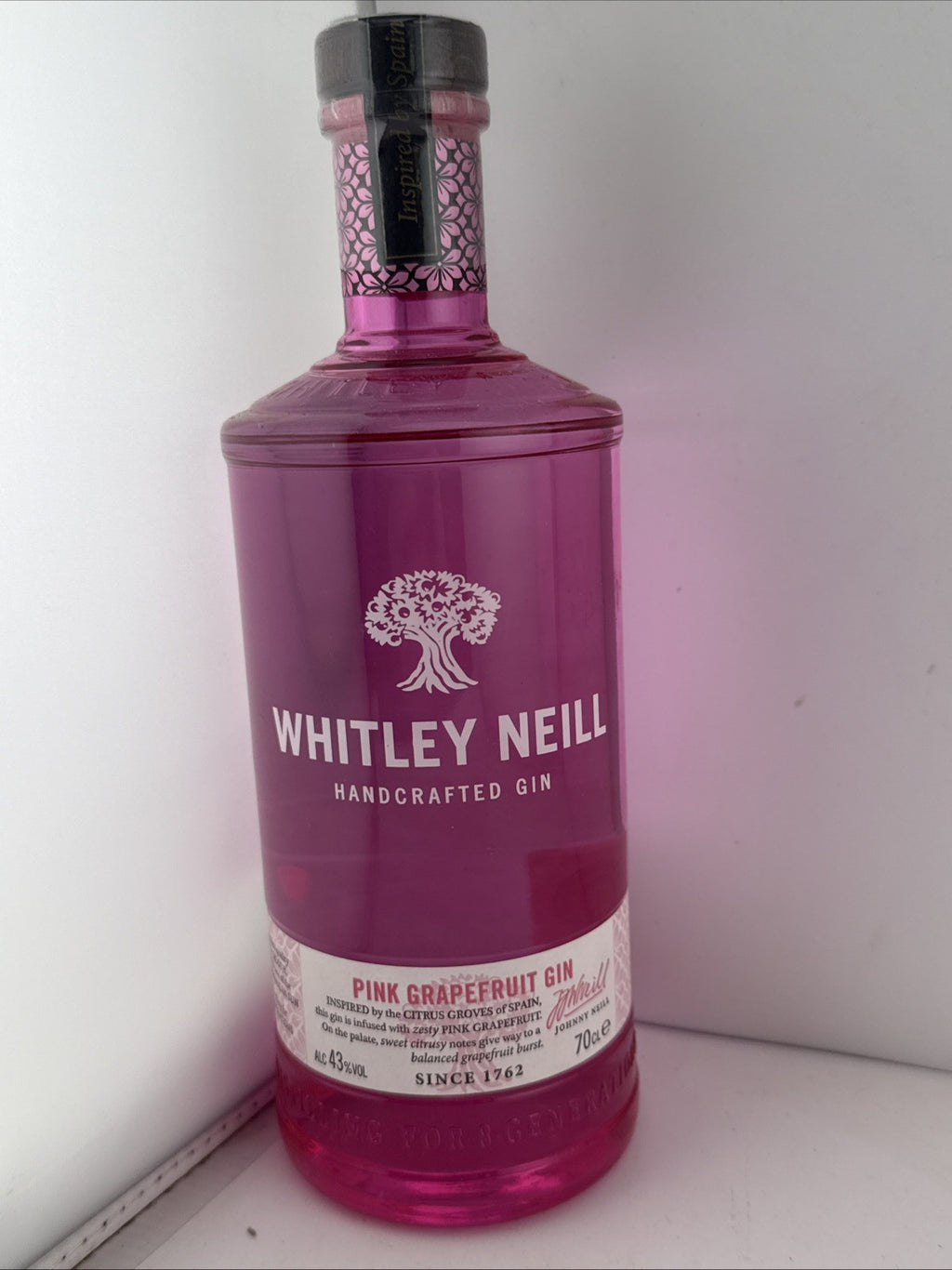 Whitley Neill Pink Grapefruit Gin 70cl 43% Handcrafted Gin Sealed