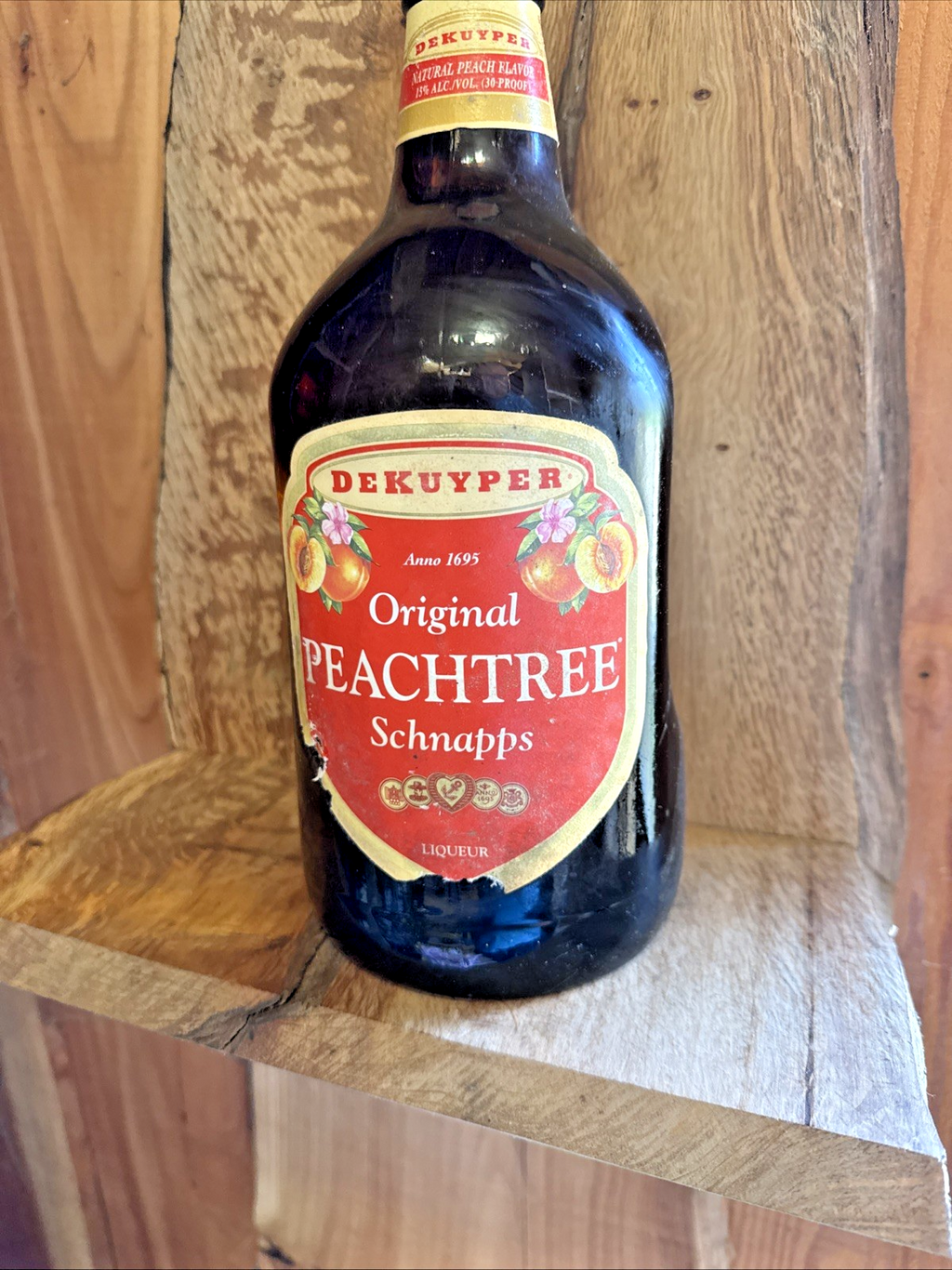 DeKuyper Original Peachtree Schnapps botlled 1980s 1.5l
