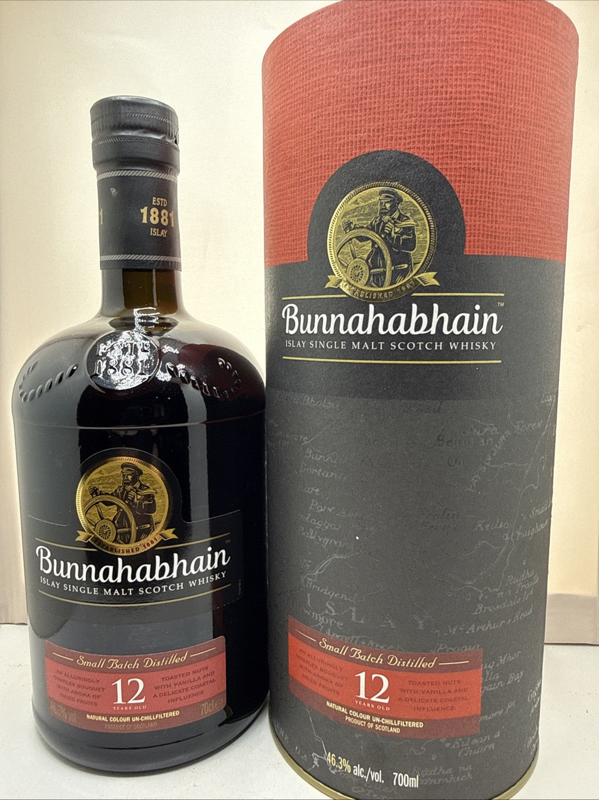 Bunnahabhain 12 Year Old Small Batch Islay Malt 70cl 46.3% Boxed