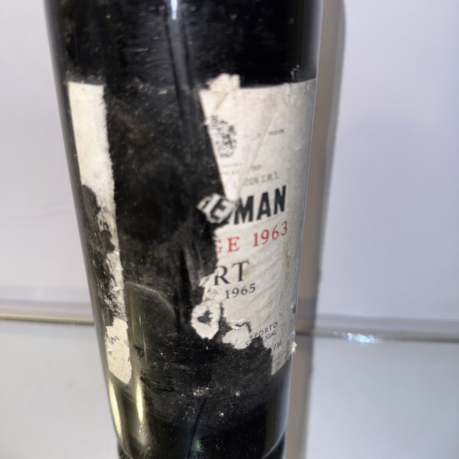 Sandemans 1963 vintage port ( Tatty Labels) But Good Levels