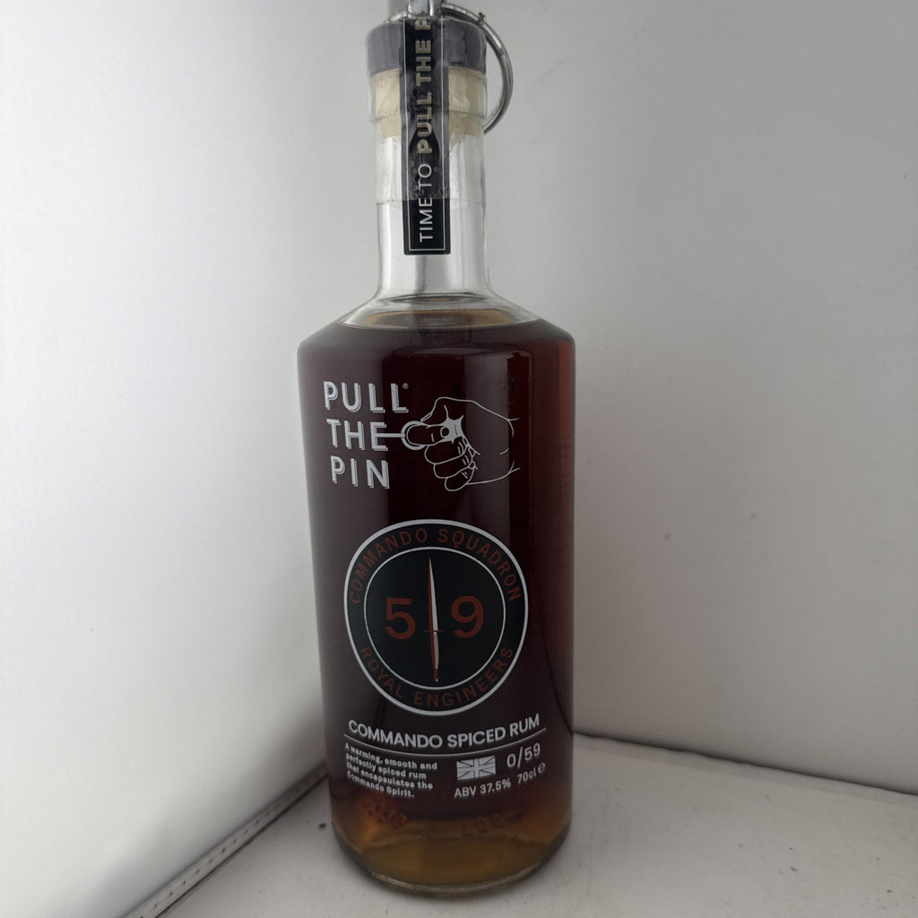 Pull The Pin Commando 59 Squadron Spiced Rum one of only 60 bottles ever made