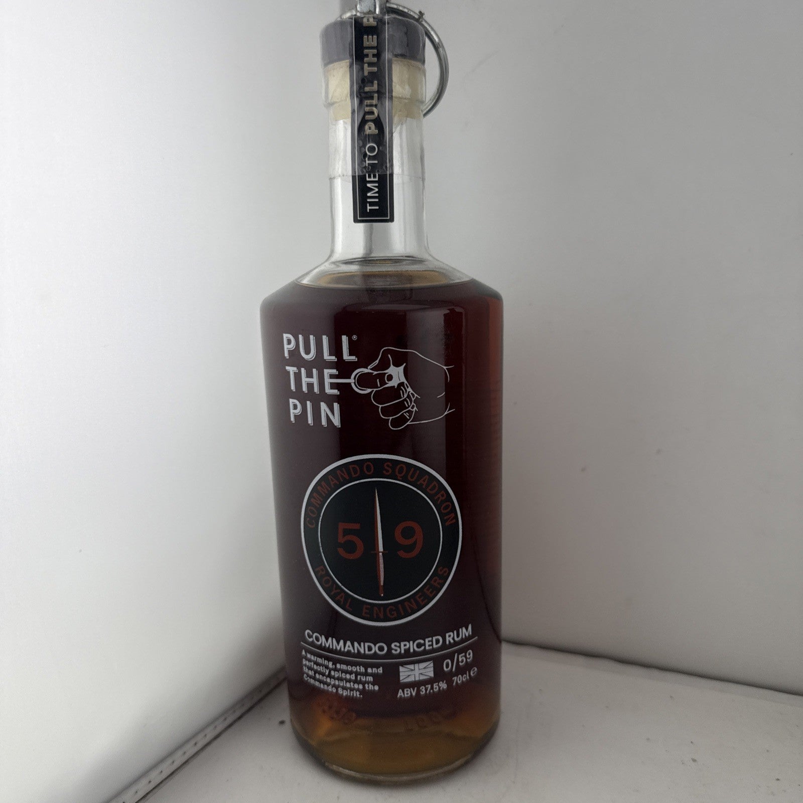 Pull The Pin Commando 59 Squadron Spiced Rum one of only 60 bottles ever made