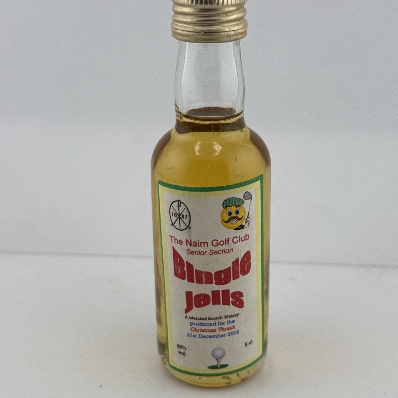 Nairn Golf Club Bingle Jolls 5cl Whisky Mini 2009