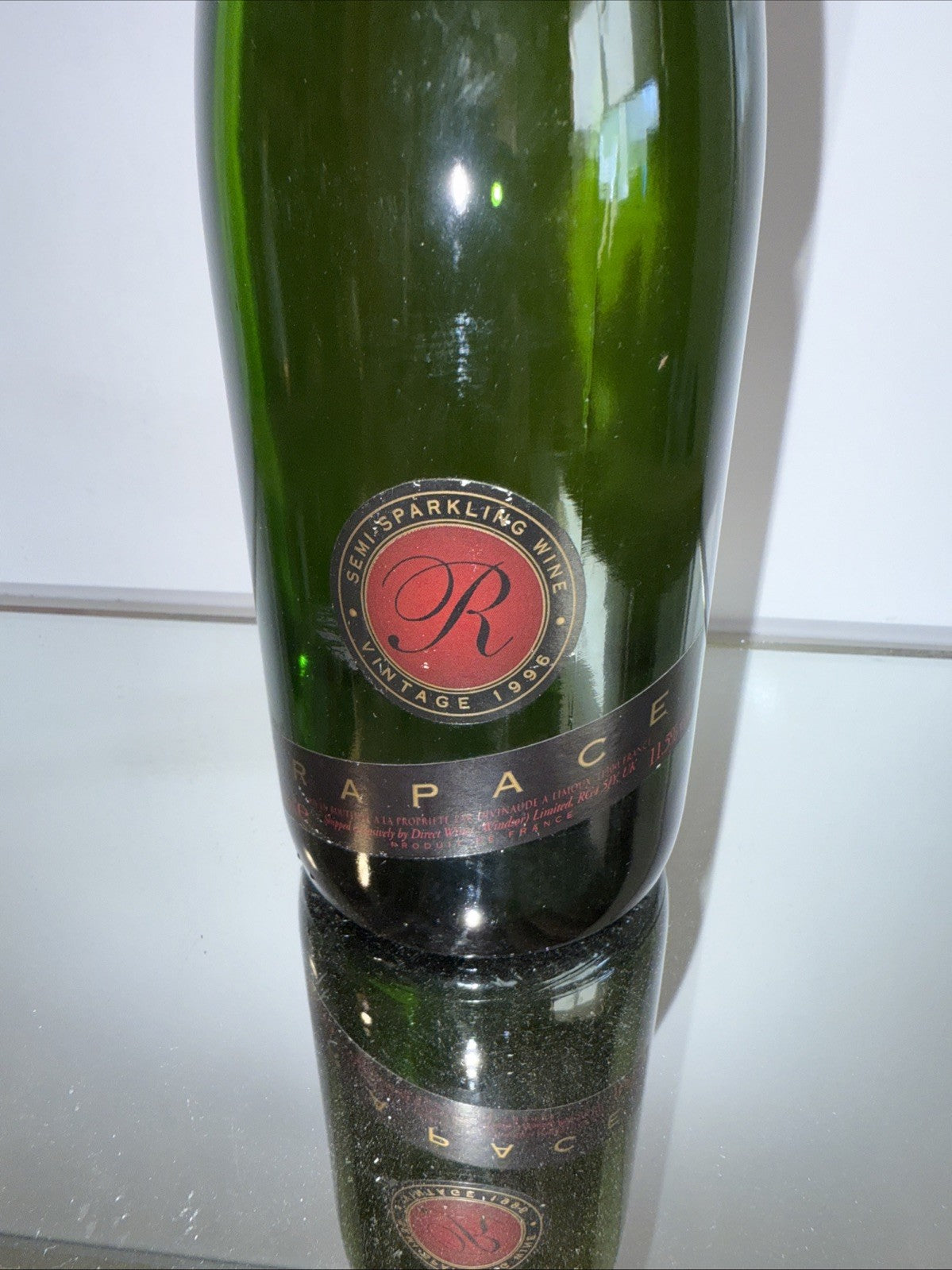 Rapace Semi-Sparkling Red Wine Vintage 1996
