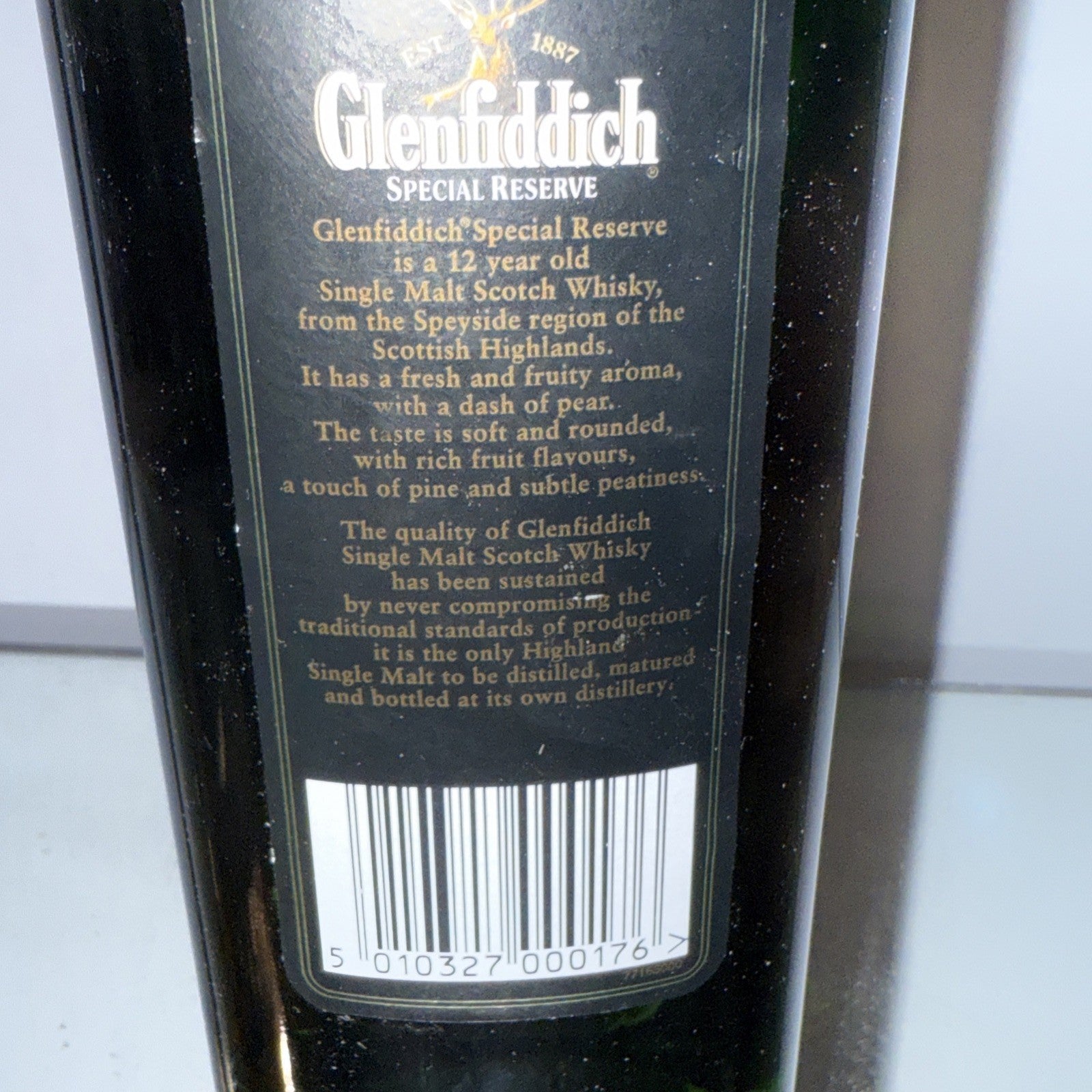Glenfiddich Single Malt Scotch Whisky - 12 Years Old 70cl Bottled 1991