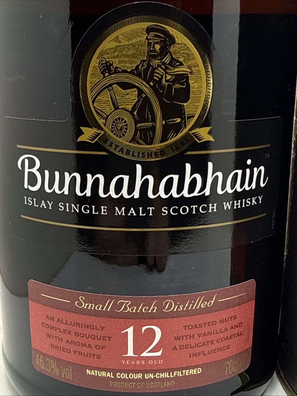 Bunnahabhain 12 Year Old Small Batch Islay Malt 70cl 46.3% Boxed