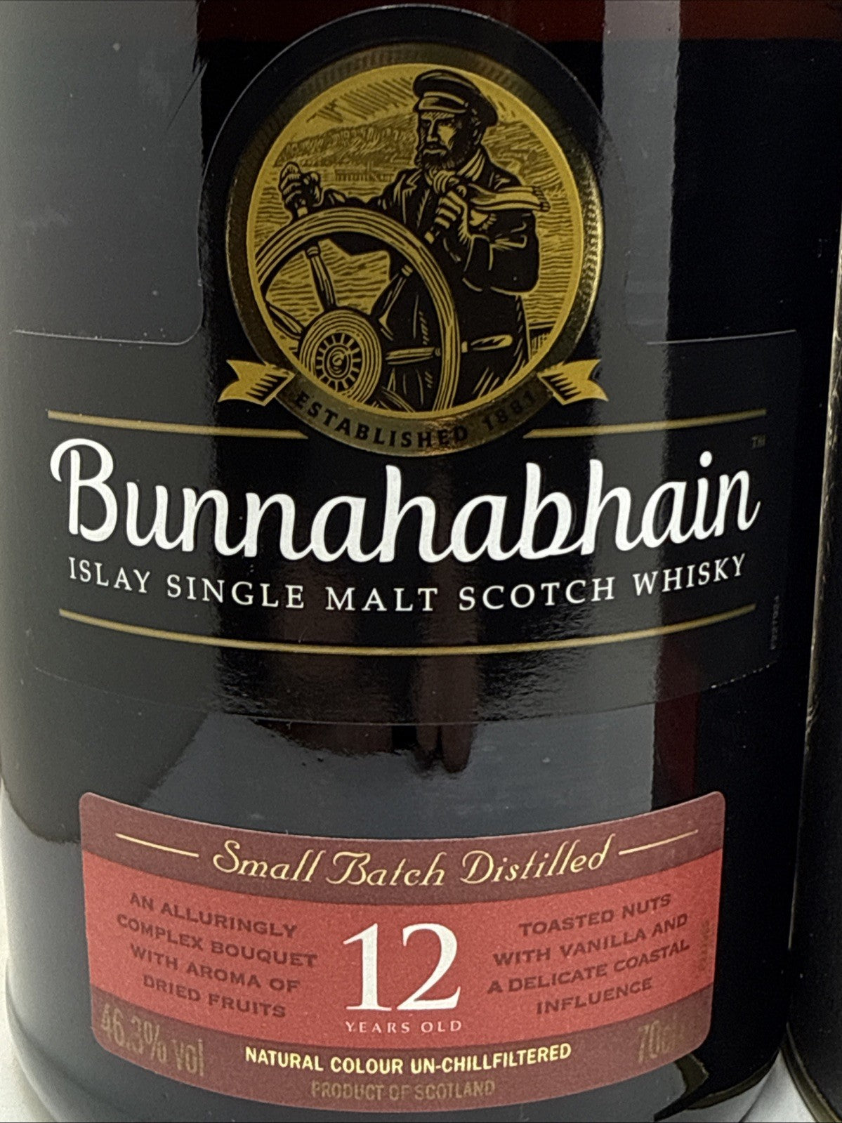 Bunnahabhain 12 Year Old Small Batch Islay Malt 70cl 46.3% Boxed