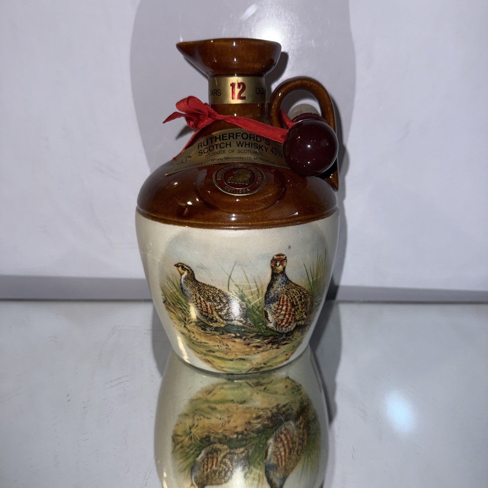 Rutherford’s 12 Year Old Scotch Whisky Decanter 1970s