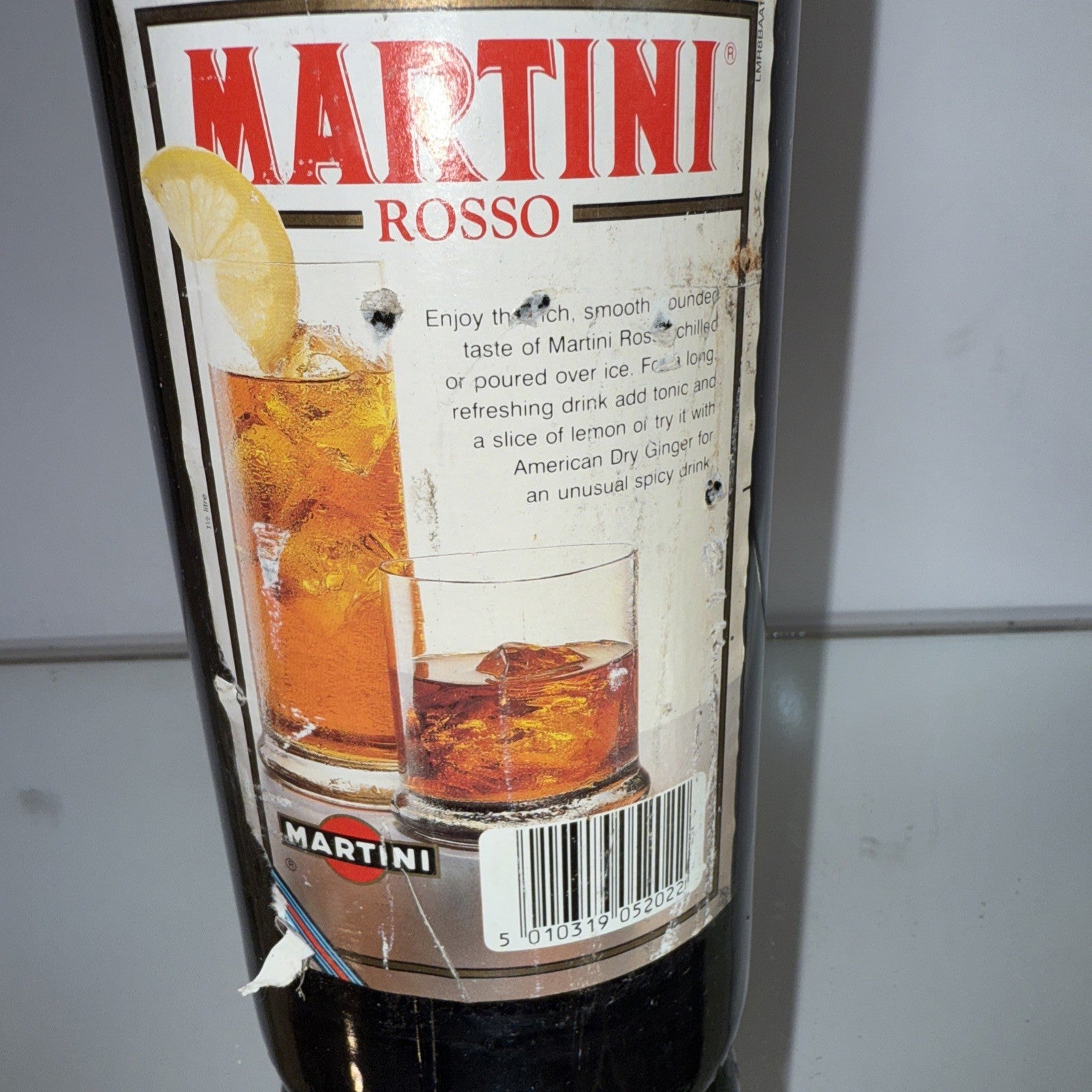 MARTINI Rosso 1.5L VERMOUTH 1980/1990s Tatty Labels Sealed Vintage Bargain