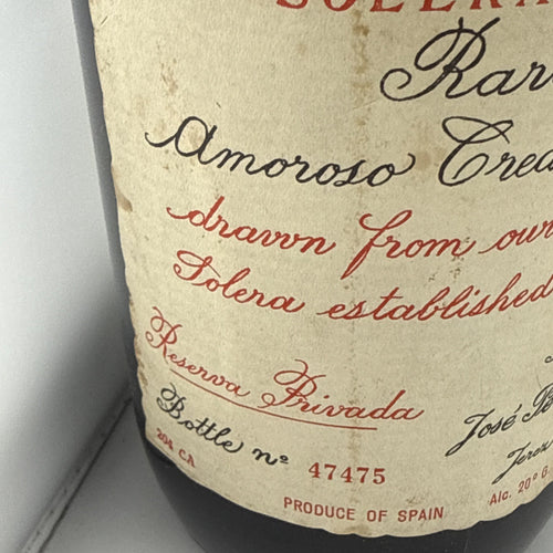 Jose Pemartin Solera 1914 Rare Amoroso Cream Sherry 73cl 20% Bottles 1960s?