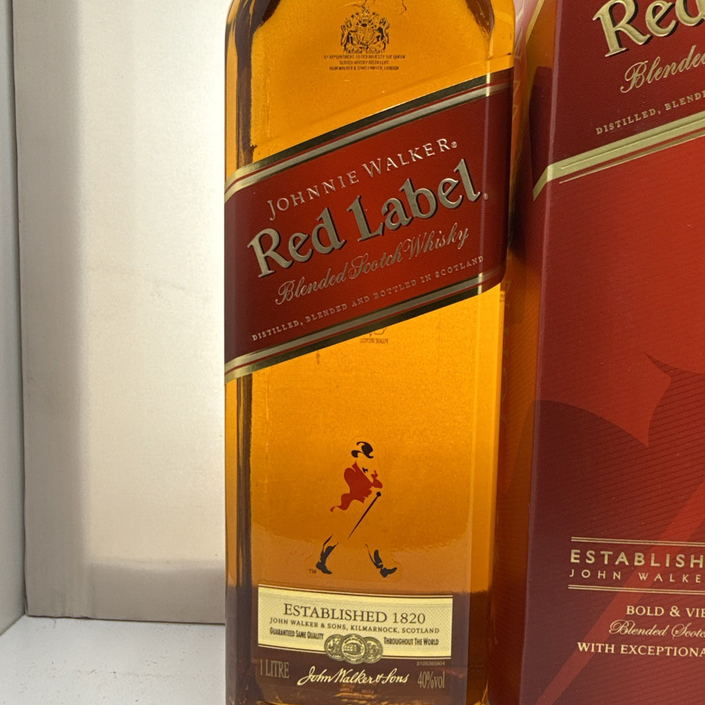 Johnnie Walker Red Label Older Bottling 1L 40% Boxed Scotch Whisky Approx 2010