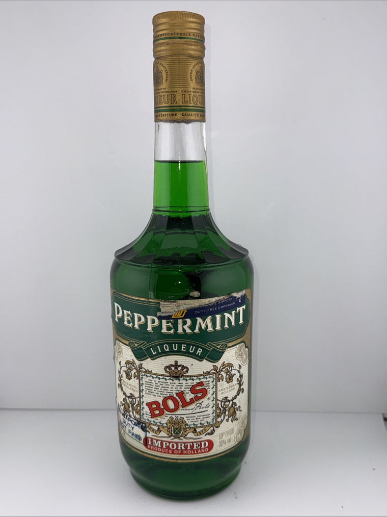 1960s/70s  Bols Crème De Menthe 60 Proof 1L Bottle