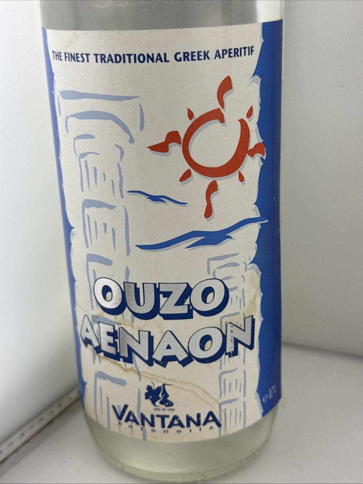 Ouzo Aenaon Vantana Greek Ouzo 70cl 38% Vol Greece Unopened Vintage Bottle