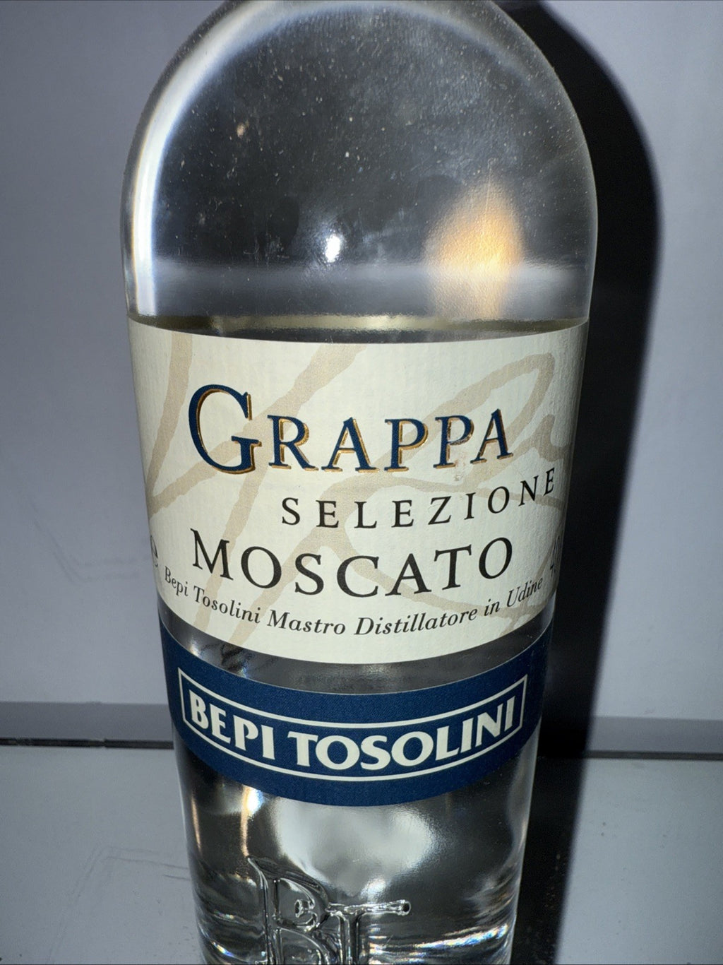 Bepi Tosolini Grappa di Moscato Selezione, premium Italian grappa