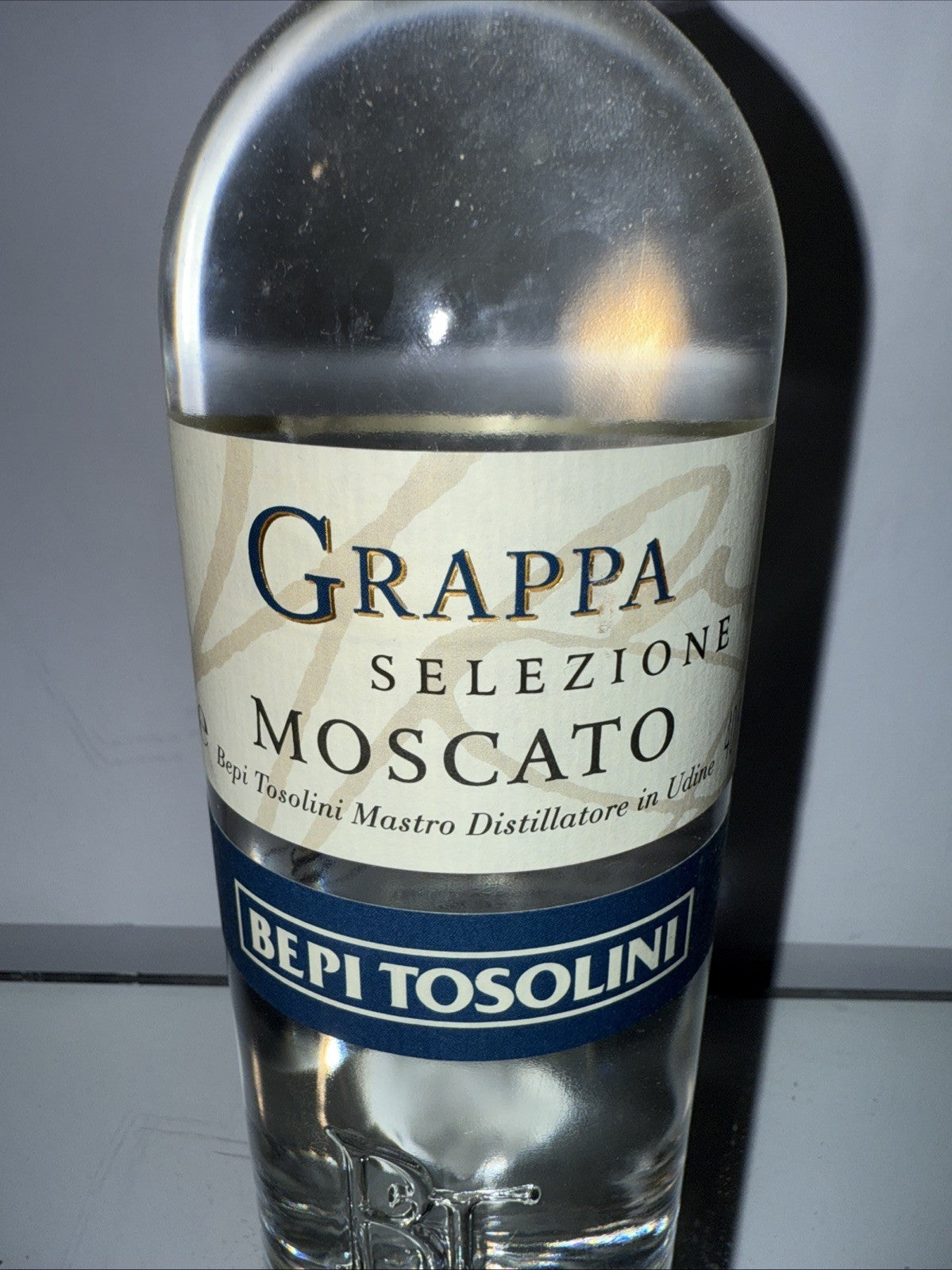 Bepi Tosolini Grappa di Moscato Selezione, premium Italian grappa