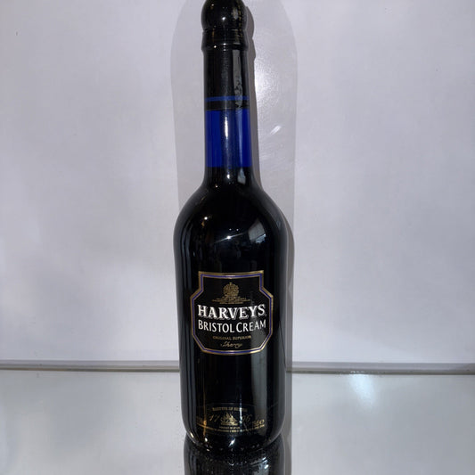 Harveys Bristol cream in Blue bottle Blue box