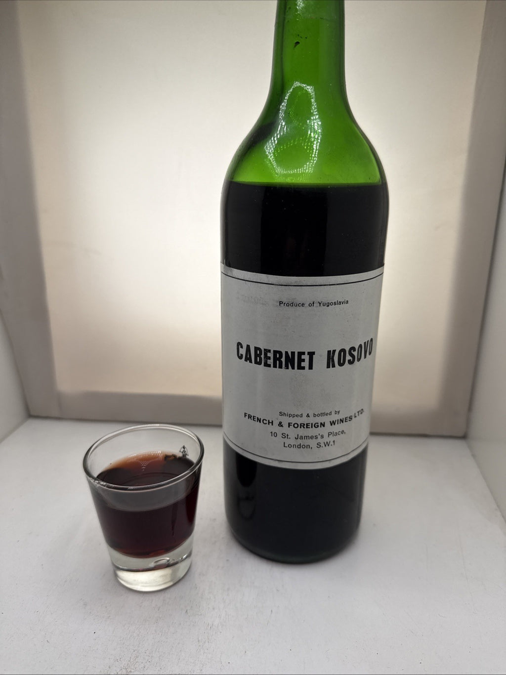 Cabernet Kosovo c1960‑70s Yugoslavian Wine bottling Fresh As When It Was Bottled