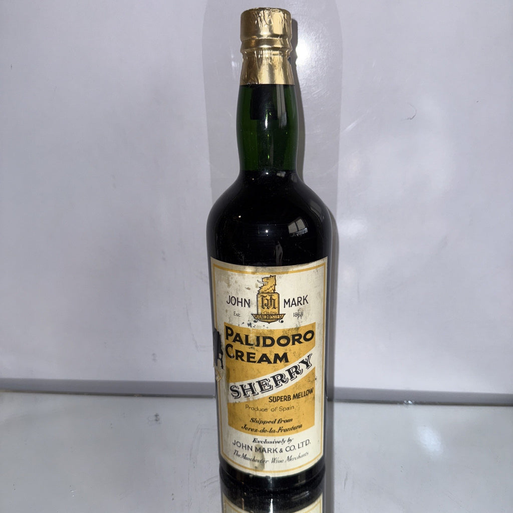 John Mark & Co. Palidoro Cream Sherry Dated Late 1950's To 60s