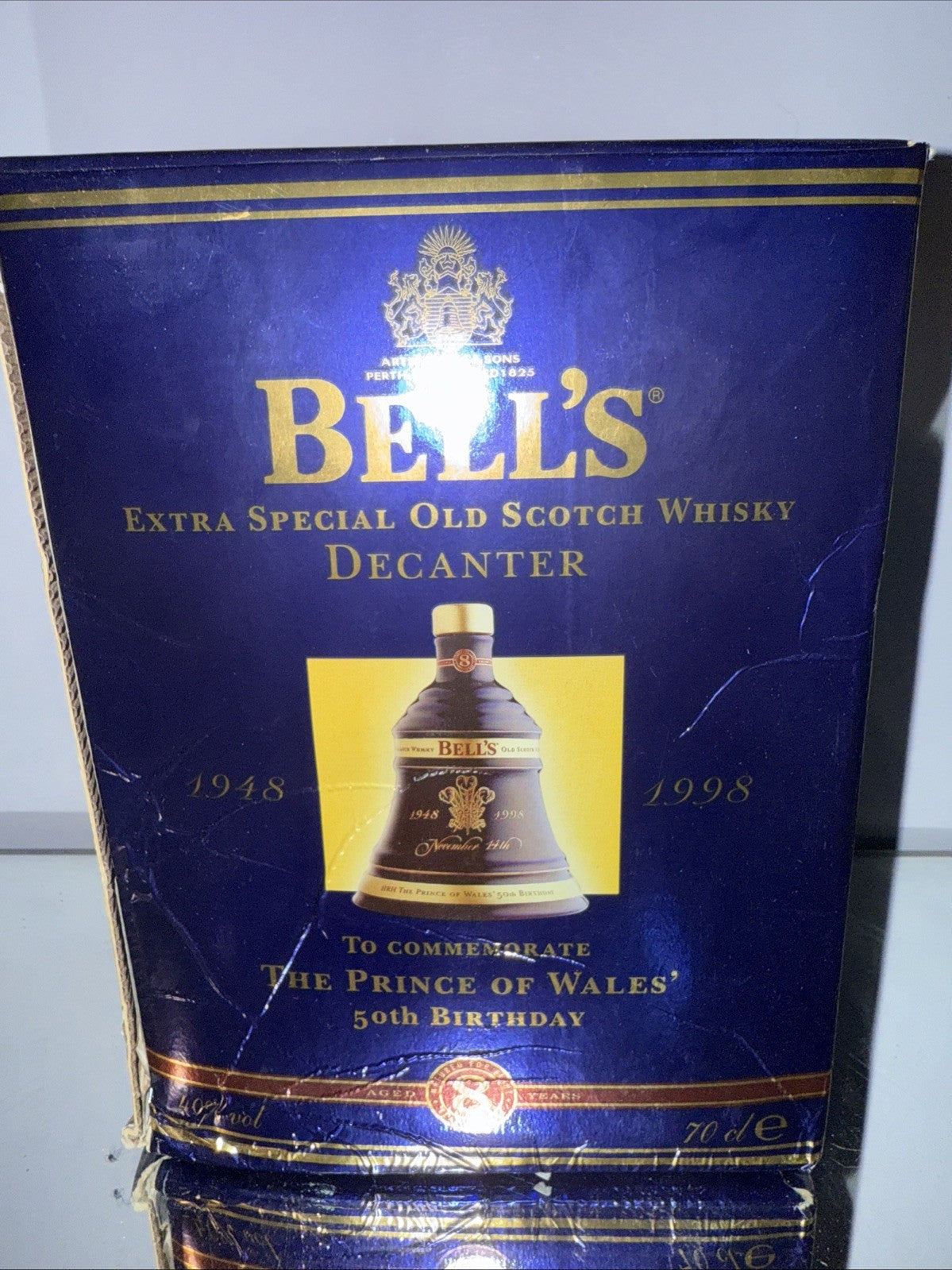 Bell’s 1998 Prince Of Wales 50th limited-edition (75cl at 40% ABV) Full