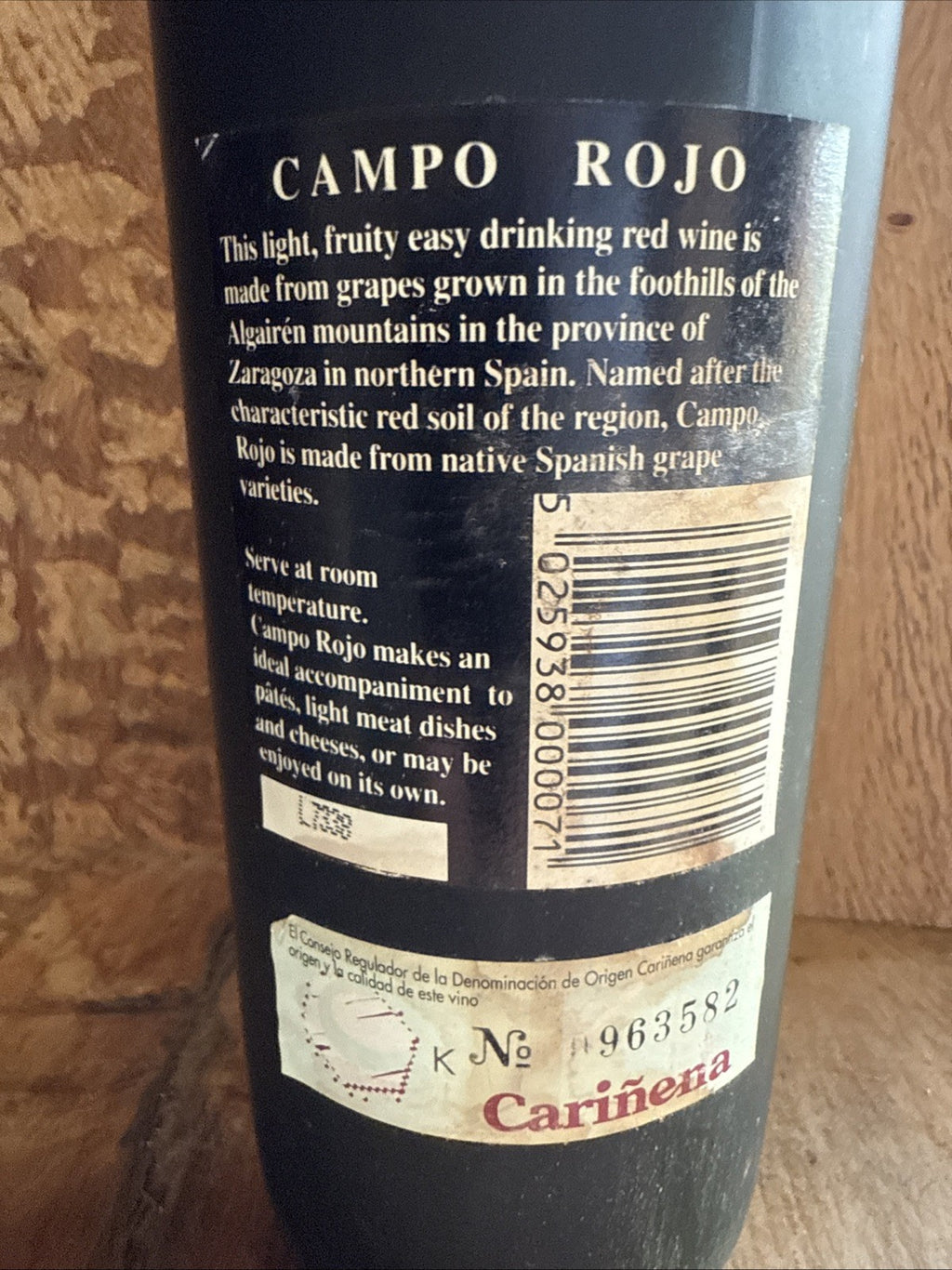 Campo Rojo Carinena Tempranillo 2004