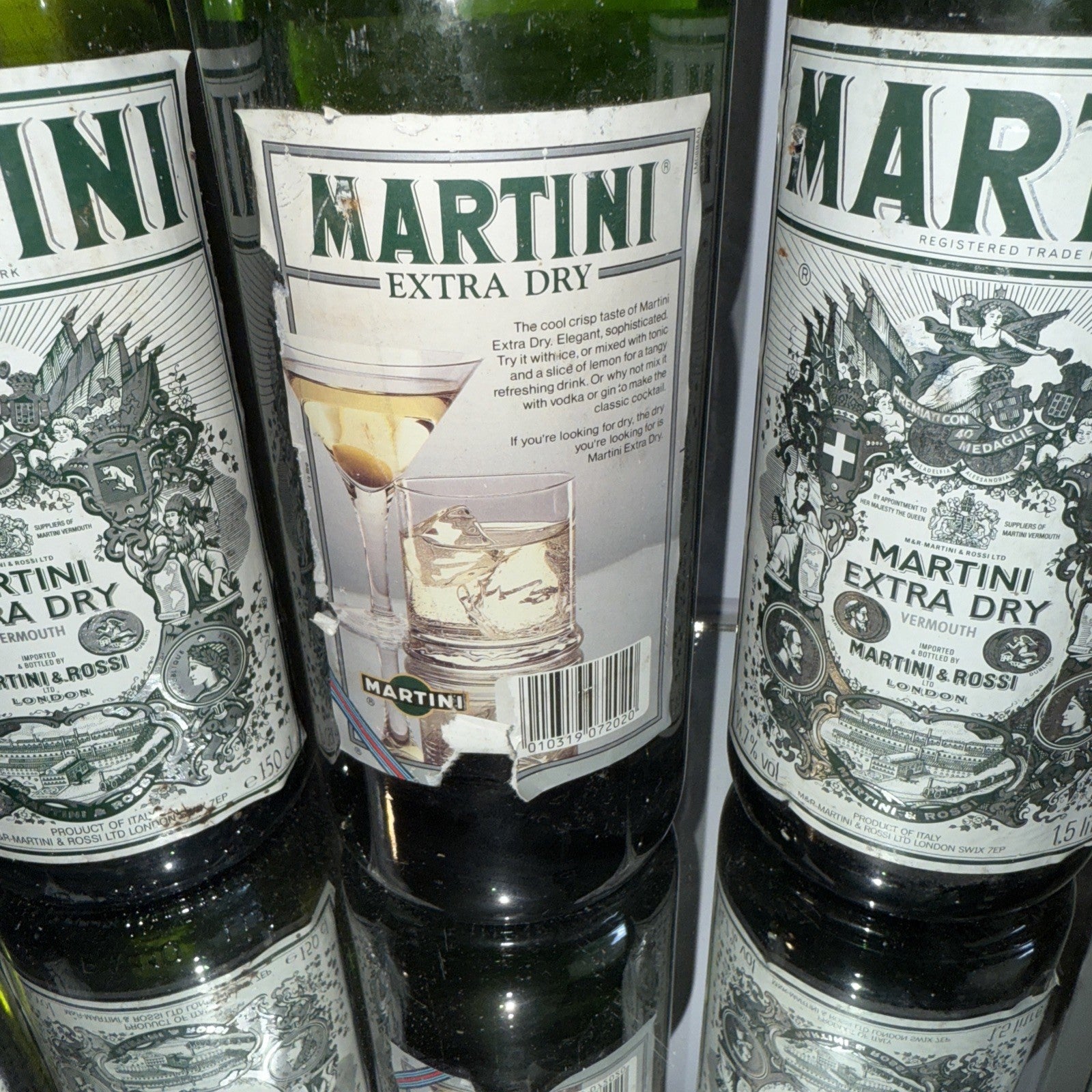 MARTINI Extra Dry 1.5L VERMOUTH 1980/1990s Tatty Labels Sealed Vintage Bargain
